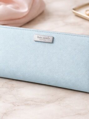 Kate Spade Robin’s Egg Blue Laurel Way Stacy Bifold Wallet